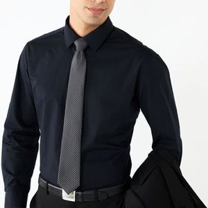 Men's Bespoke Slim-Fit Dress Shirt, Pocket Square & Tie Set